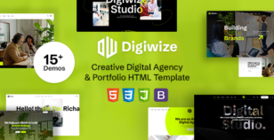 Digiwize - Digital Agency & Creative Portfolio HTML Template by Creatives_Planet