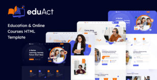 EduAct - Education & Courses HTML Template by bracket-web