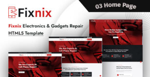 Fixnix - Electronics & Gadgets Repair HTML5 Template by unicktheme