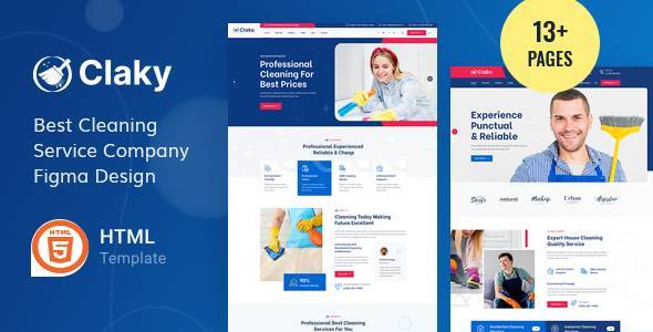 Claky - Cleaning Services HTML Template by TentaZ