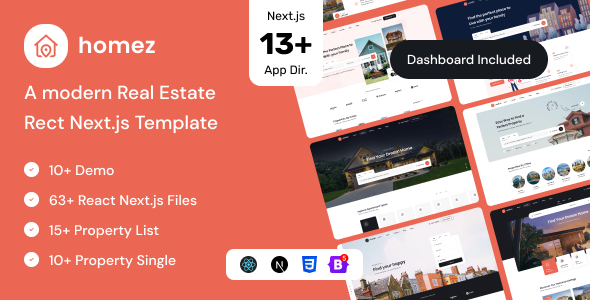 Homez - Real Estate React NextJS Template by ib-themes