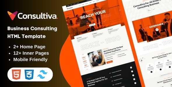 Consultiva - Tailwind Business Consulting HTML Template by saihoai