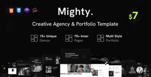 Mighty - Creative Agency & Portfolio Showcase Template by reacthemes