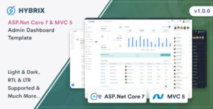 Hybrix - ASP.Net Core 7 & MVC 5 Admin Dashboard Template by Themesbrand