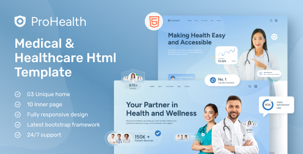 ProHealth - Medical and Healthcare Template by laralink