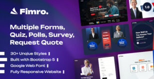Fimro - Survey Poll Quiz & Application Multistep Form Template by UserThemes