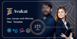 Avukat – Lawyer and Attorney Next Js Template by wpoceans