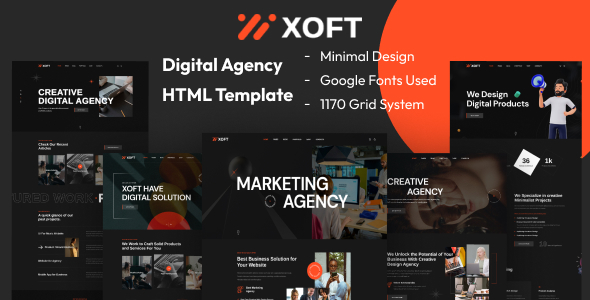 XOFT - Creative Agency HTML Template by ordainIT