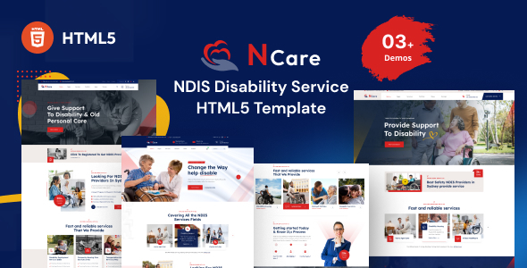 Ncare - NDIS Disability Service HTML Template by HixStudio