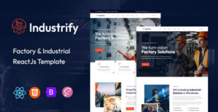 Industrify - Factory & Industrial React Js Template by CodersOcean