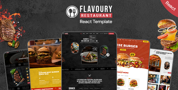 FLAVOURY - Restaurant React Template by media-city