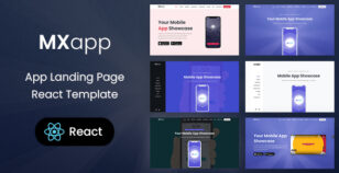 MXapp - App Landing Page React Template by HarnishDesign