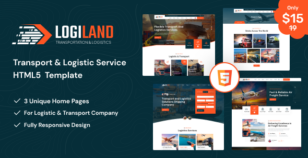 LogiLand - Transport & Logistics Services HTML5 Template by Theme-Junction