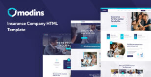 Modins - Insurance Company HTML Template by Pixydrops