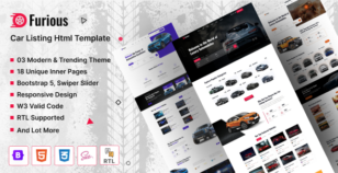 Furious - Car Listing HTML Template by KreativDev
