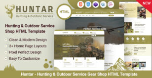 Huntar - Hunting & Outdoor Service HTML Template by vecuro_themes