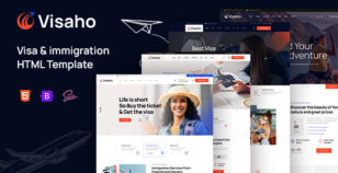 Visaho – Immigration and Visa Consulting HTML Template by HixStudio