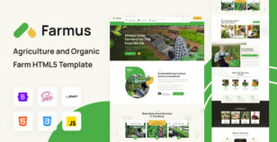 Farmus - Agriculture and Organic Farm HTML5 Template by Mugli