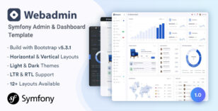 Webadmin - Symfony Admin & Dashboard Template by themesdesign