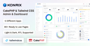 Konrix - CakePHP Tailwind CSS Admin & Dashboard Template by coderthemes