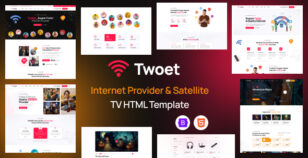 Twoet - Internet Provider & Satellite TV HTML Template by udayraj