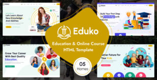 Eduko - Online Course & Education HTML5 Template by wpoceans