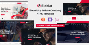Biddut – Electricity Services HTML Template by Theme_Pure