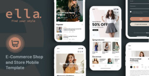 ella - E-commerce Shop and Store Mobile Template by ncodetechnologies