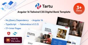 Tartu - Angular Tailwind Banking & Money Transfer Template by HiBootstrap