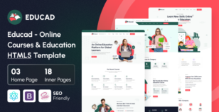 Educad - Online Courses & Education HTML5 Template by Hamina-Themes
