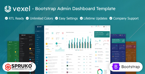 Vexel - Bootstrap Admin Dashboard Template by SPRUKO