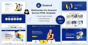 Cleanxol - Multivendor On-Demand Service HTML Template by ThemeFax