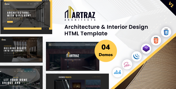 Artraz - Architecture & Interior Design HTML Template by themeholy