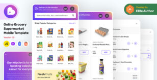 Eatreal - Online Grocery Supermarket Mobile Template by askbootstrap