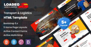 Loadeo - Transport & Logistics HTML Template by ThemeMascot