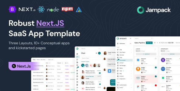 Jampack - Robust Next.js SaaS App Template by Hencework