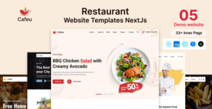 Restaurant Website Template NextJs - Cafeu by Codebasket