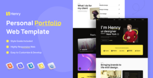 Henry - Versatile Responsive Portfolio Theme for Any Profession or small Business by wprealizer