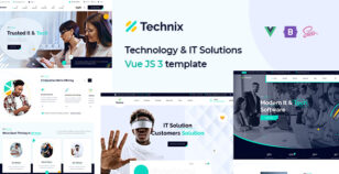 Technix - Technology & IT Solutions Vue.js 3 Template by HixStudio