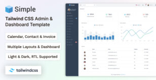 Simple - Tailwind CSS Admin & Dashboard Template by coderthemes