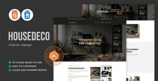 Housedeco - Interior Design HTML Template by Rometheme