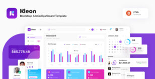 Kleon - Bootstrap Admin Dashboard Template by wpthemebooster