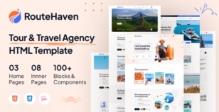 RouteHaven - Travel & Tour Booking HTML5 Template by BoomDevs