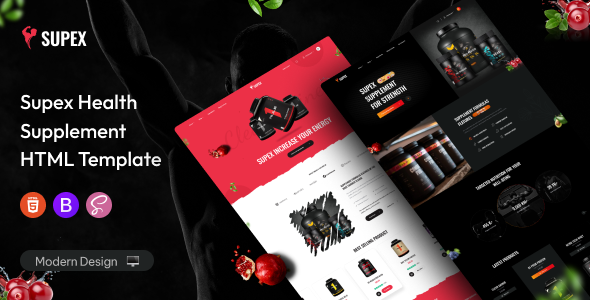 Supex - Health Supplement HTML Template by EaglesThemes