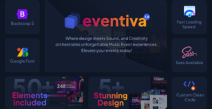 Eventiva - Music & Bands Bootstrap 5 HTML Templates by themeperch