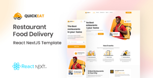 QuickEat - Food Delivery React NextJS Template by bslthemes