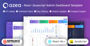 Azea – ReactJS Bootstrap Admin Dashboard Template by SPRUKO