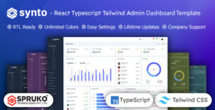 Synto - React Typescript Tailwindcss Admin Dashboard Template by SPRUKO