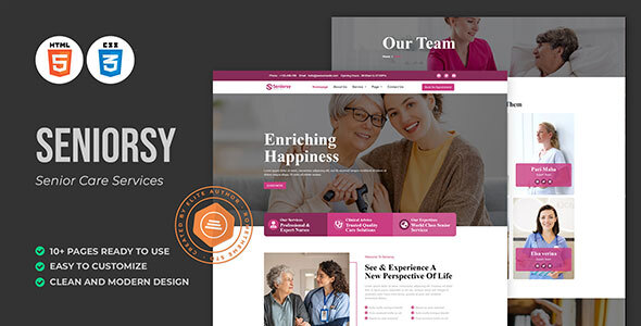 Seniorsy - Senior Care Services HTML Template by Rometheme