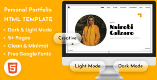 Personal Portfolio CV HTML Template - Nairobi by The_Krishna